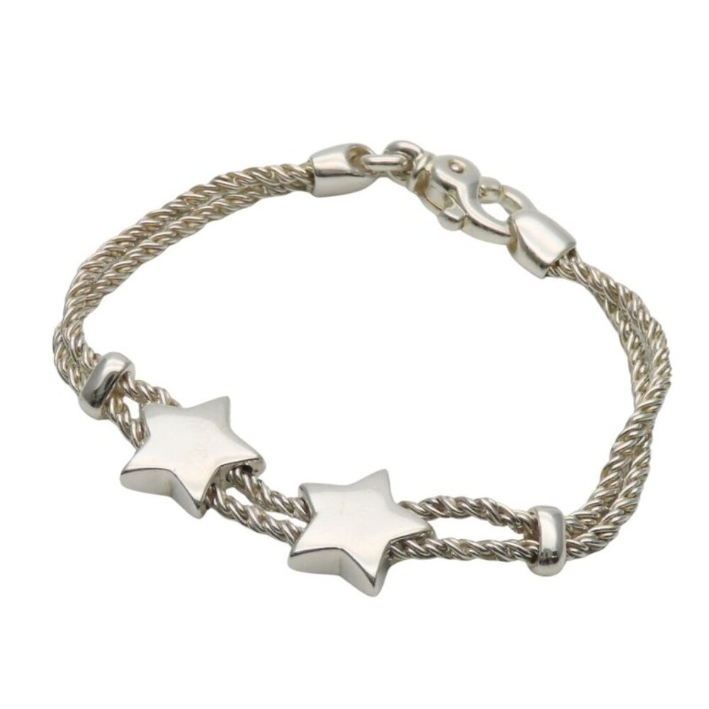Tiffany & Co. Bracelet Star Silver Double Rope